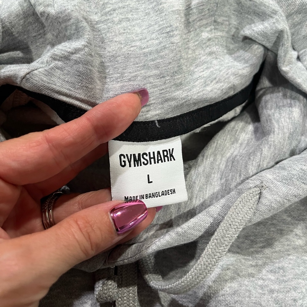 Gymshark Light Gray Hoodie - Picture 3 of 4